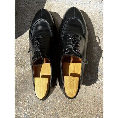 Rare John Lobb Norway Black Textured Norwegian Split Toe Lug Rare John Lobb Norway Black Textured Norwegian Split Toe Lug