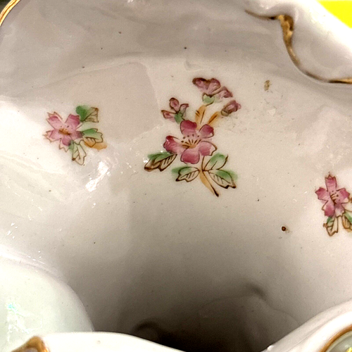 Camille Naudot & Company PORCELAIN VASE GRAPES AND FLOWER 9" # F-46 - Picture 12 of 17