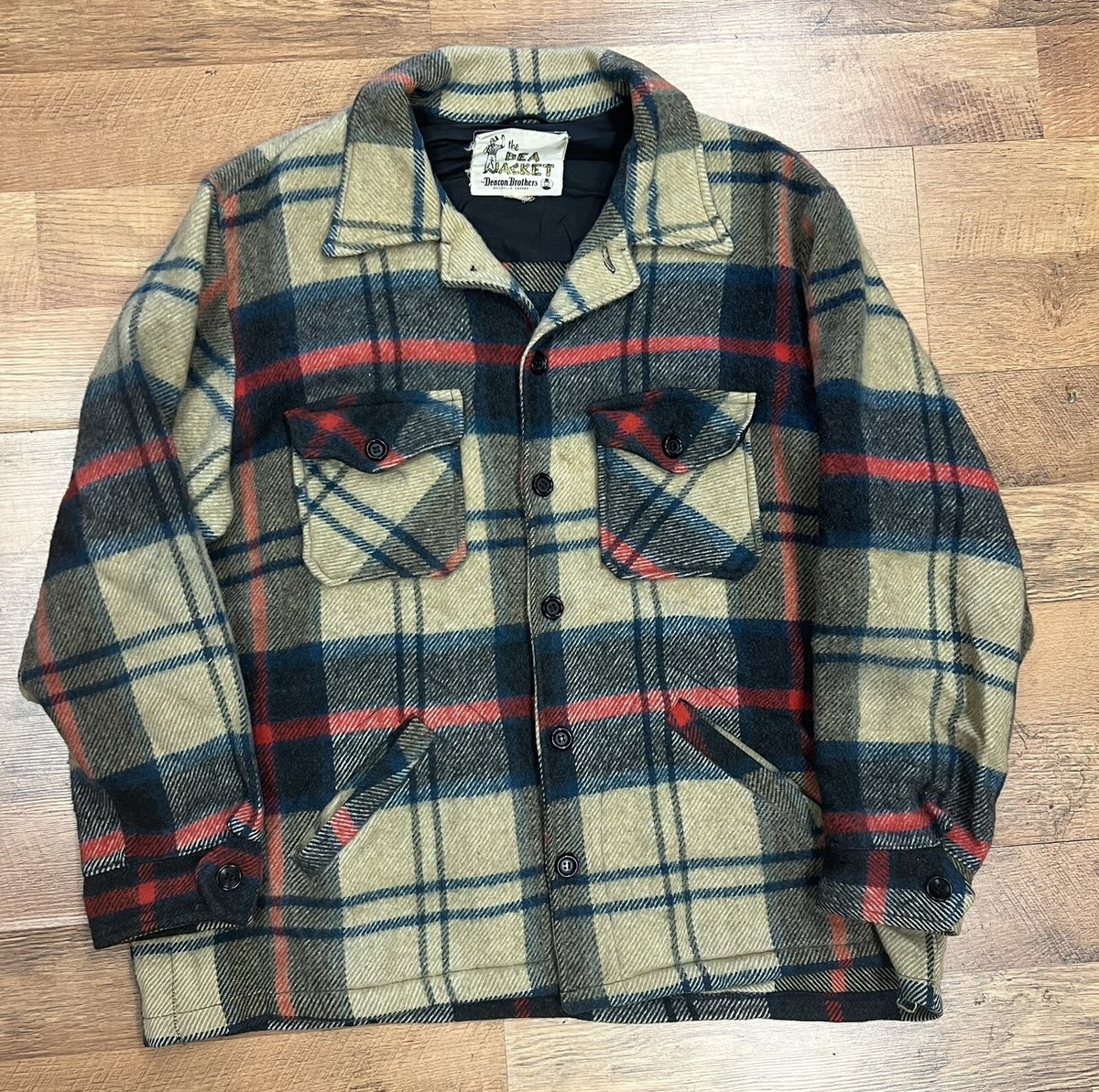 ほ*て様 vintage short wool blouson Vintage The DEA Jacket by Deacon Brothers Plaid Wool Unisex