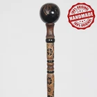 Wooden Walking Stick Cane, Fancy Stick, Rod, Staff, Handle, Hand Carved Crafted