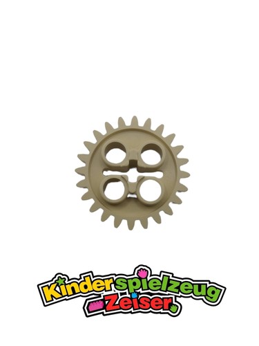 LEGO Technik Zahnrad 24 Zähne beige Tan Technic Gear 24 Tooth 1 Axle Hole 3648 - Bild 2 von 3