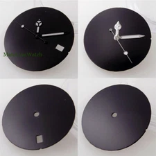 29mm Modified Black Watch Dial+Hands For NH35/NH36/EAT2824/Miyota8215 /DG 2813