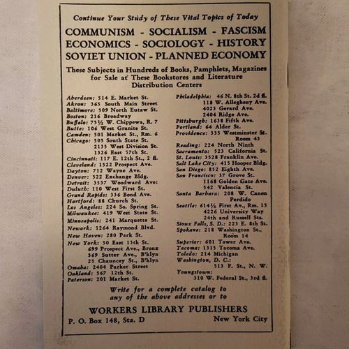 The Negroes In A Soviet America Vintage Pamphlet Very Scarce!! - Foto 2 di 3