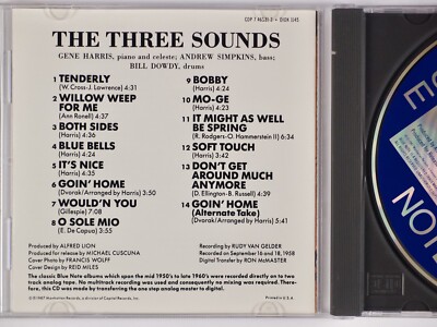 THE 3 SOUNDS: Blue Note BLP 1600 Jazz CD 80s Orig Print NM Gene
