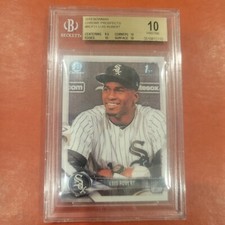 2018 Bowman Chrome 1st Prospect Luis Robert BGS Pristine 10 White Sox BCP21