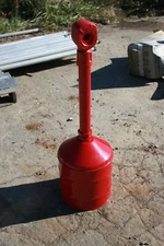 NEW Justrite 5 Gallon Heavy Duty Cigarette Butt Can, Steel Base Polyethylene Top