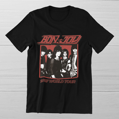 JON BON JOVI 1987 World Tour T-Shirt 80s 90s Rock Band Legend