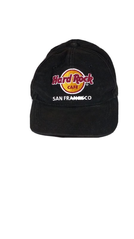Hard Rock Cafe San Francisco Black Adjustable Strap Unisex 100% Cotton