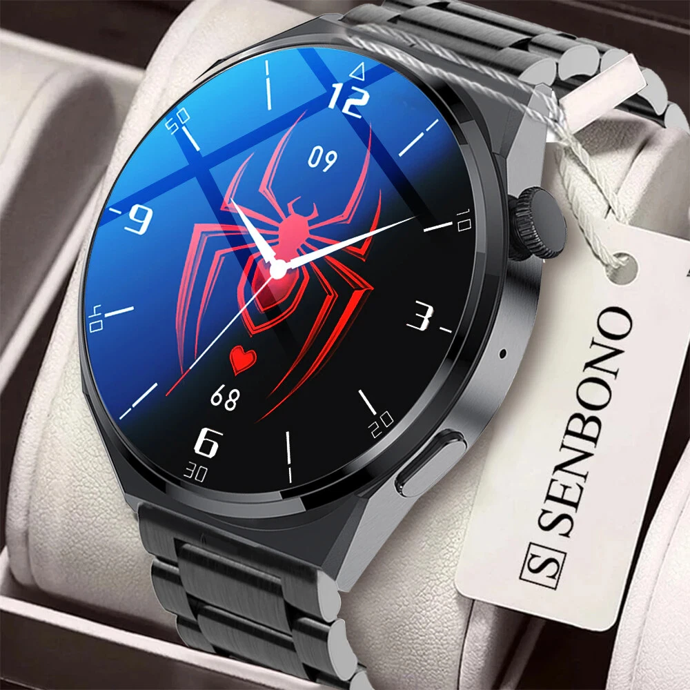 2023 Men s Smart Watch 1.6inch Big Screen Custom Dial Answer Call Fitness Track