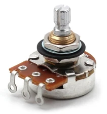 1x Bourns 250K Pot 3/8” Short Split Shaft Audio Taper Low Friction Rotation