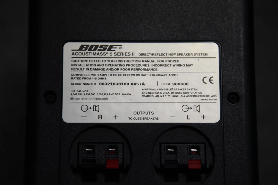 Subwoofer BOSE Acoustimass 5 Series II Bassreflex ! ohne Satellitenlautsprecher - Bild 3 von 4