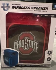 New Ucolligate Ohio State Buckeyes Bluetooth Wireless Speaker LED Lights Ball