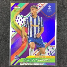 2024-25 Topps Finest UEFA Club Comp MARTIM FERNANDES Rookie Base Purple /299 #42