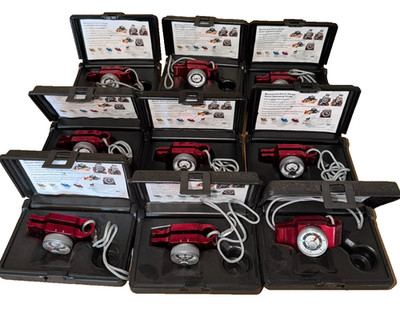 LOT OF 9 Baseline 12-0201 Mechanical Pinch Gauges 0 60 lb Hand Strength Meters
