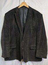 Chaps Ralph Lauren Mens Brown Corduroy Blazer Sport Coat 2 Button Cotton XL 50