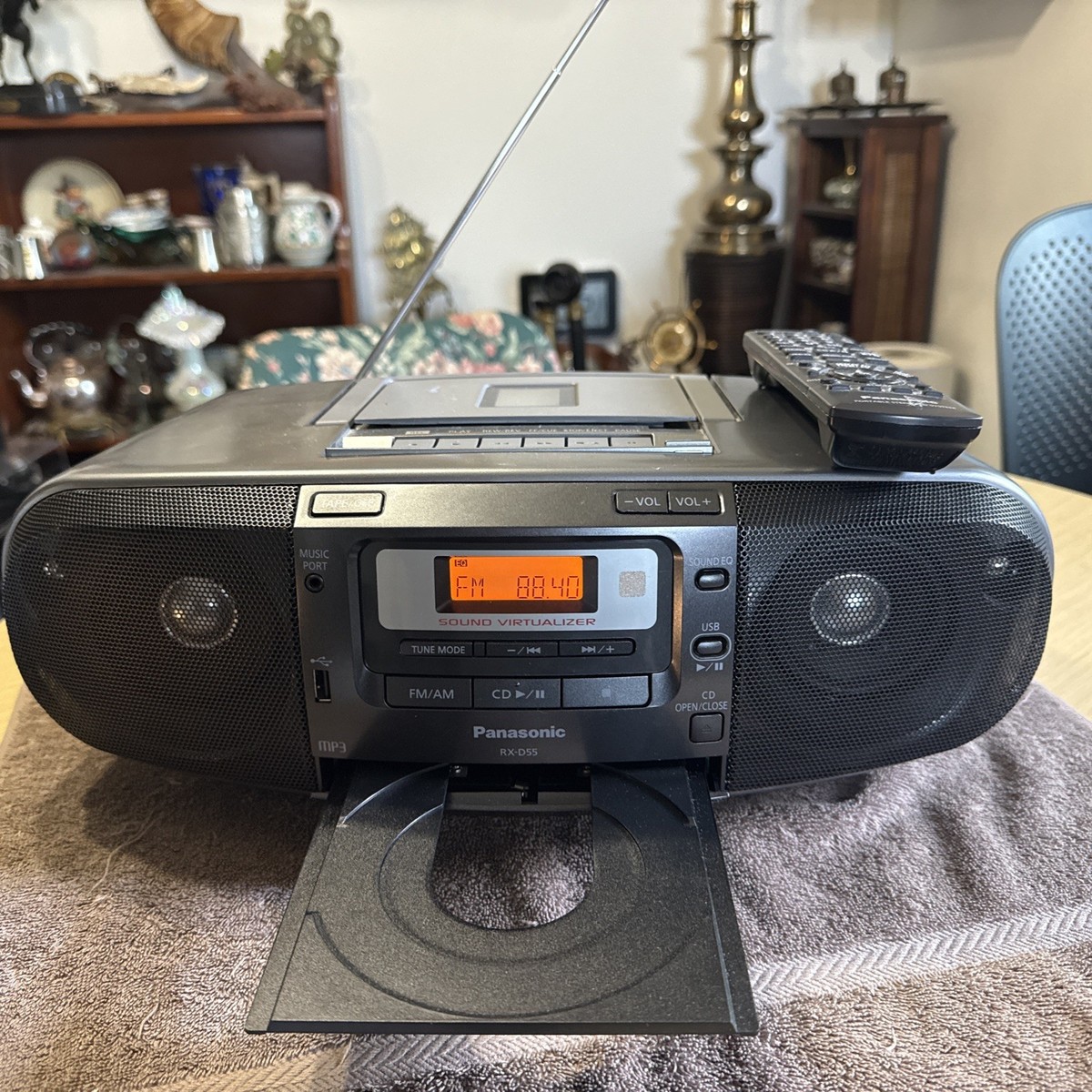 Panasonic RX-D55 Stereo Cassette, CD Player Boombox With Remote | eBay