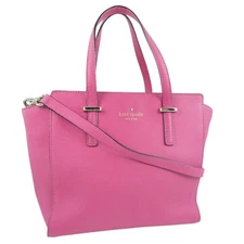 Kate Spade 2WAYShoulder Handbag pink Calfskin Women