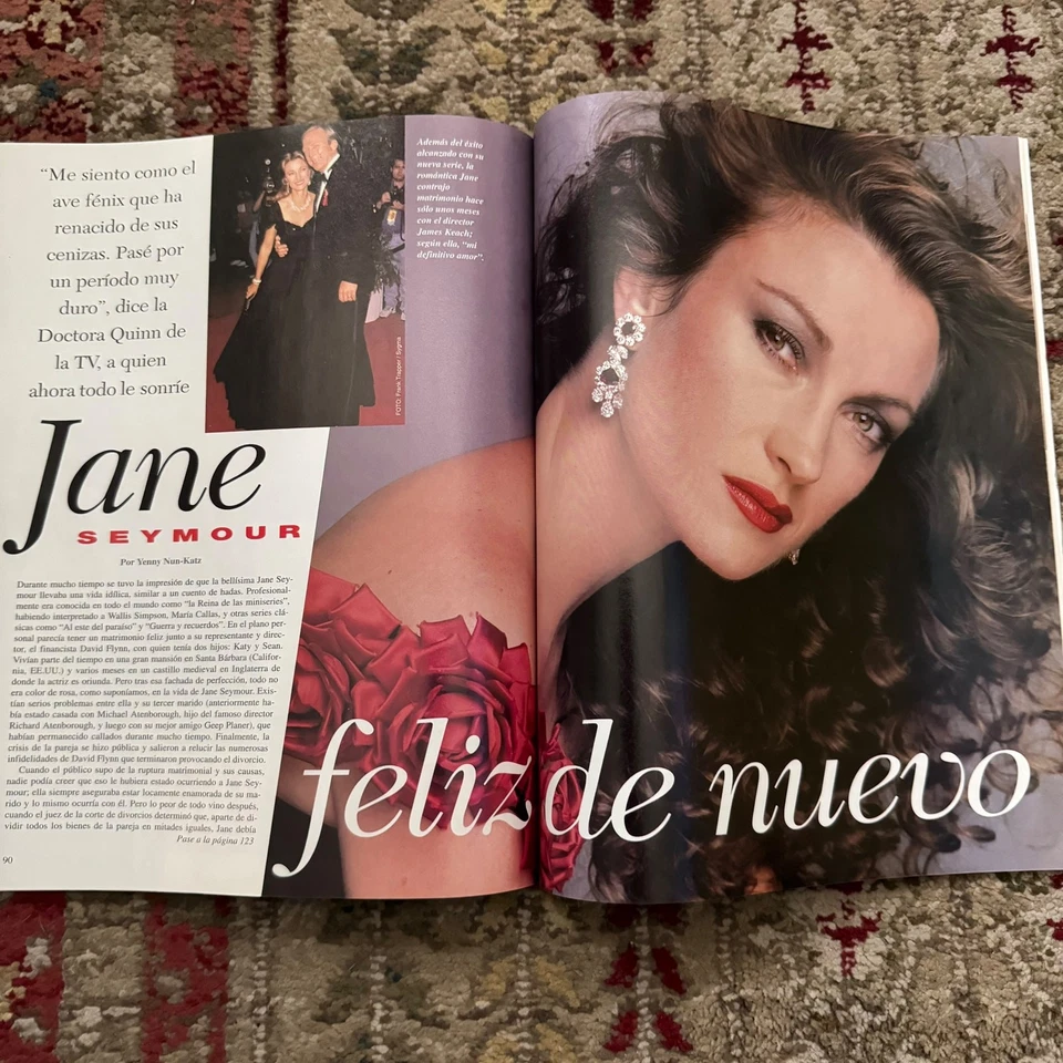 January 1994 Vanidades Magazine Jane Seymour, Arnold Schwarzenegger Anos 34 #2 Foto 2 de 4