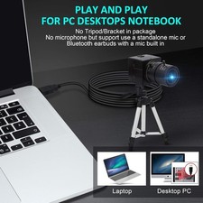5MP USB 2.0 Webcam Camera w/ 5-50mm Varifocal Lens High Resolution