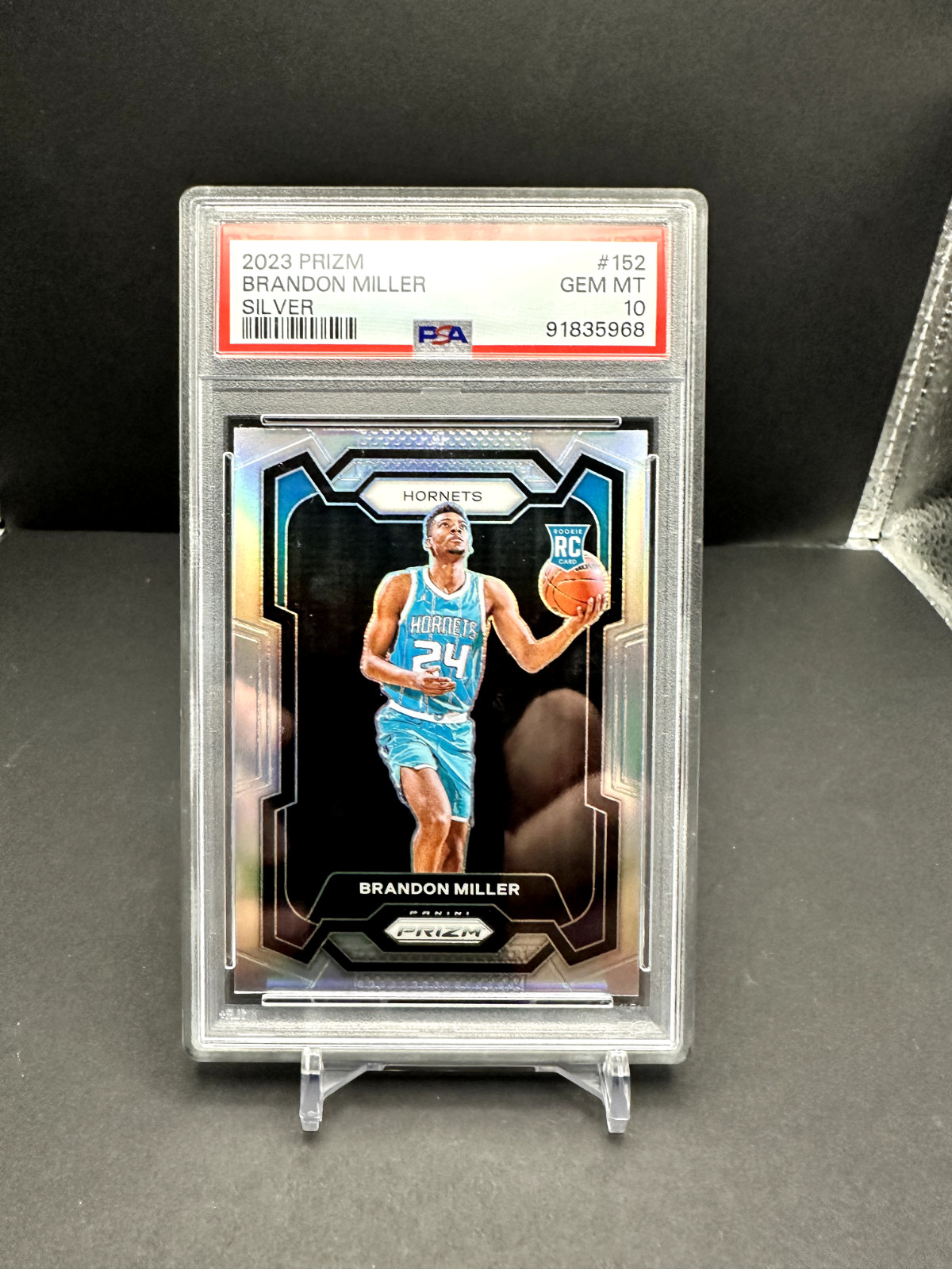 2023 PANINI PRIZM BRANDON MILLER #152 SILVER PRIZM ROOKIE (RC) PSA 10