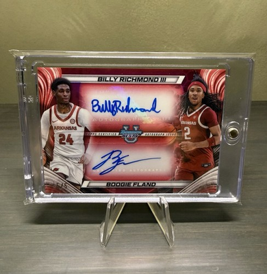 #ad #ad 2025 Bowman U Best Billy Richmond III Boogie Fland Dual Auto Red ##x27;d 5 5 $300.00