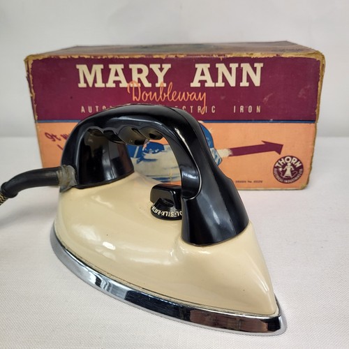 Thorn Electrical Industries Ltd 1938 Mary Ann Doubleway Iron Vintage Rare UK - Picture 10 of 24