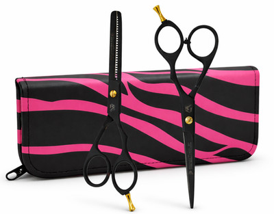 Schwarz Gold 6'' Scheren Set Ausdünnen, Schneiden Haar Styling und Texturieren Werkzeuge
