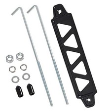 Battery Hold Down Bracket, Aluminum Alloy Battery Tie Down Bracket with black