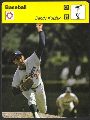 1977-79 Sportscasters - Series 60 Sandy Koufax #60-23 Geneva A