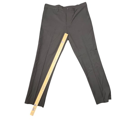 Savane Men's Flat Front Flex Waist Black Dress Pants Size 38W 32L 38x32 - Picture 6 of 7