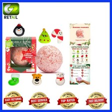 Festive Christmas Bath Bomb for Kids - Peppermint Scented Surprise Toy Gift