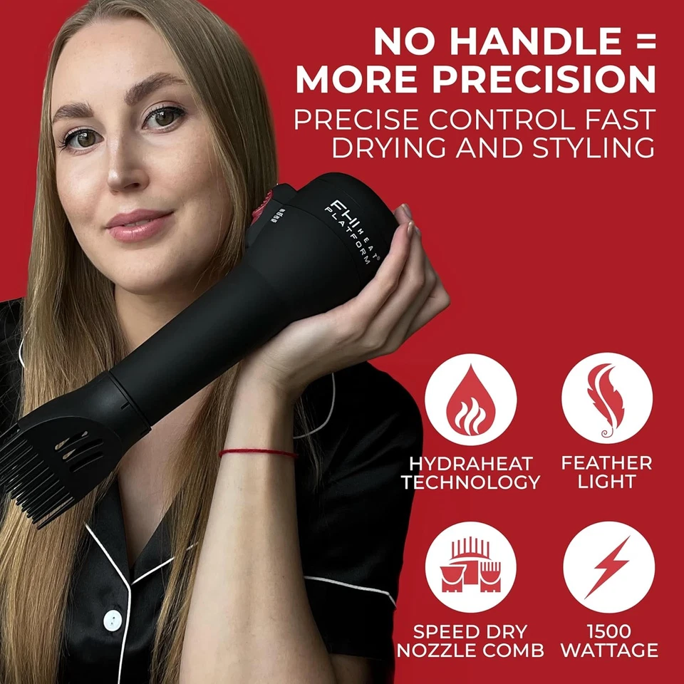 FHI Heat Platform Blow Out Handle-Less Negative Ion Hair Dryer — Black  - Image 2 of 4
