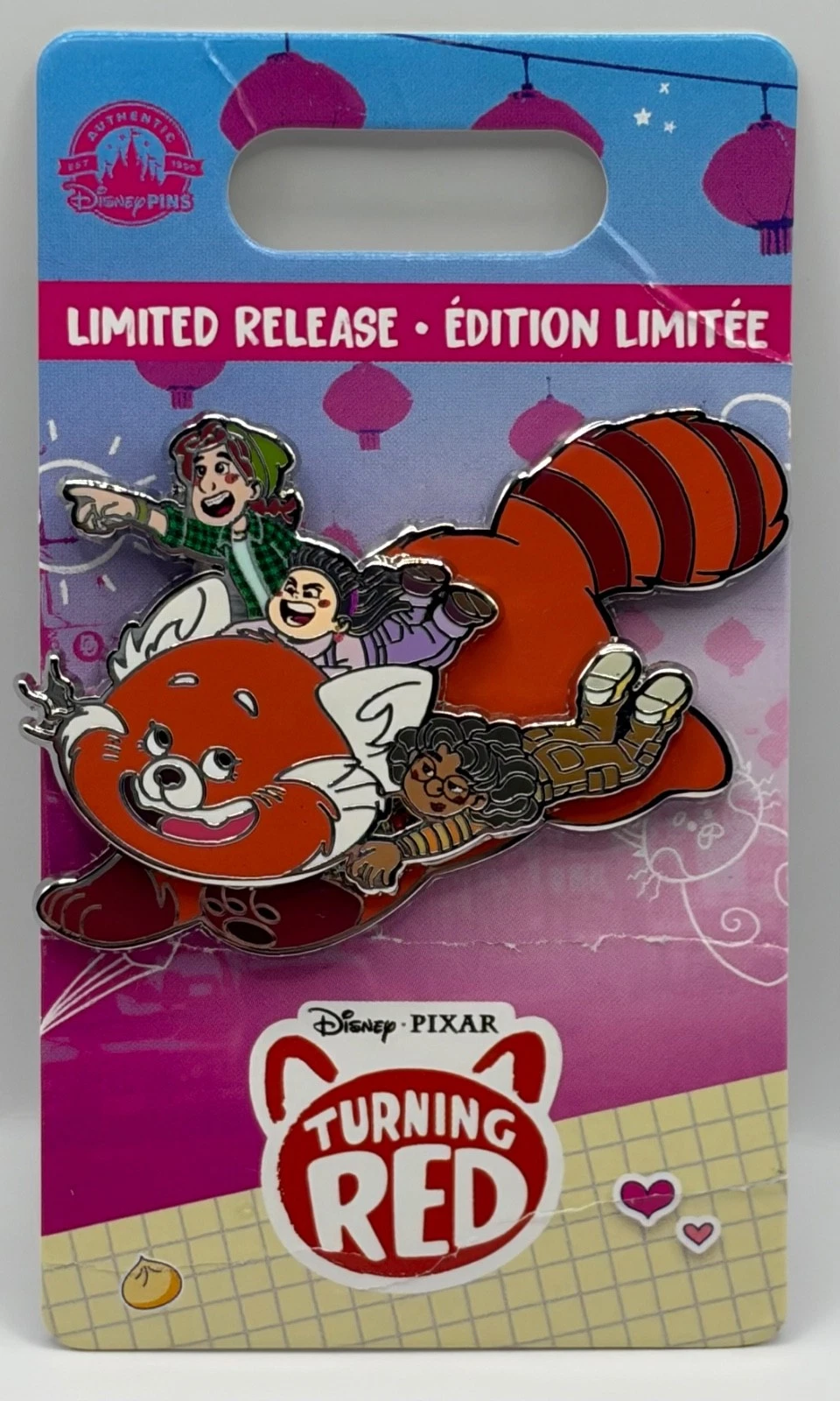 Disney Pin Pixar TURNING RED Mei Lee Panda Double Pin Limited Release
