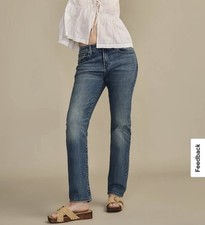 NWT LUCKY BRAND Size 14 Women's Sweet Mid Rise Boot Stretch Denim Blue Jeans
