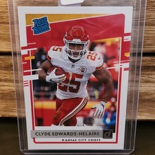 2020 Panini Donruss Rated Rookie Clyde Edwards-Helaire #321 Chiefs Football Card