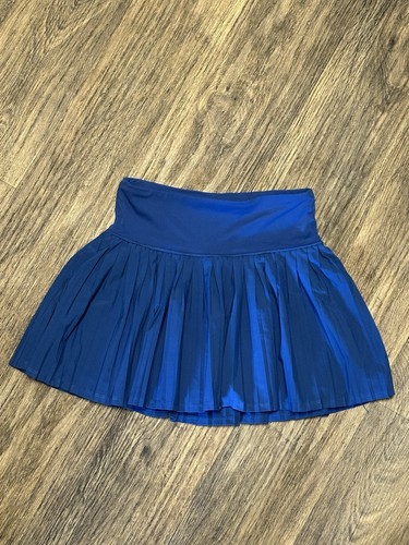Joy Lab Women’s Blue Pleated Tennis Skirt With Built In Shorts Size Small