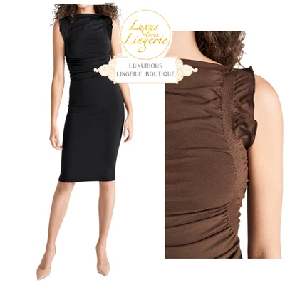 FATAL DRAPE DRESS by Wolford XS black schwarz Etui Kleid mit Drapierungen - Bild 1 von 3