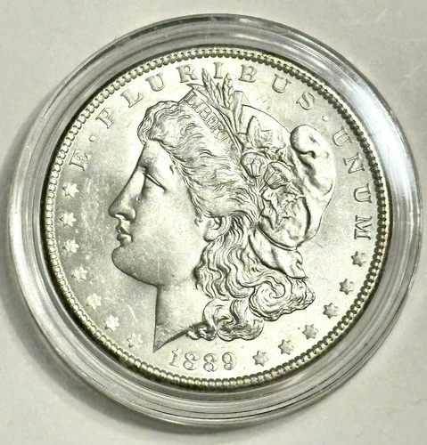 1889 P Morgan Silver Dollar - Philadelphia - 90%, Beautiful Circulated $1 Coin