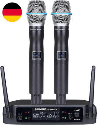 UHF Metall Dual Handheld Wireless Mikrofone & Systeme Für Karaoke, Gesang, Meeti