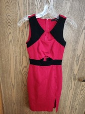 Women Guess Cocktail Dress Red/Black Size 0