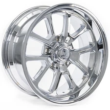 17x9.5 Resto R101 Laguna Milled Window Chrome Plated Wheels 5x5 (1mm) Set of 4