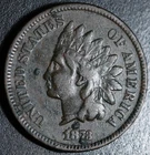 1873 INDIAN HEAD CENT - With LIBERTY - VF VERY FINE Details - CLOSED 3 *RARE*