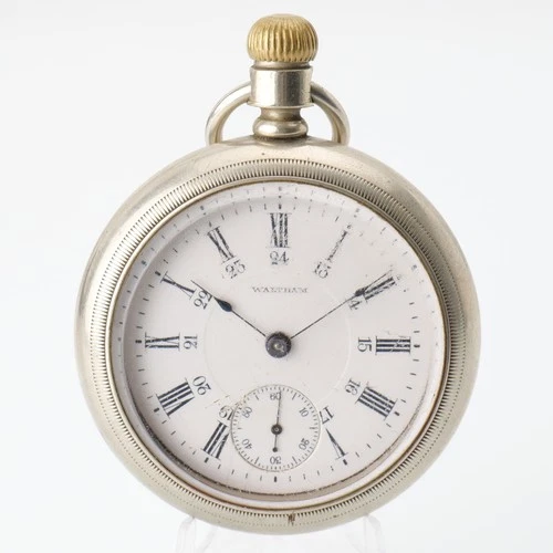 Antique 1883 Waltham Canadian Dial Open Face P.S. Bartlett Pocket Watch Running