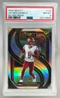 122110606 Jayden Daniels 2024 Panini Select #112 Silver Prizm Premier RC PSA 8