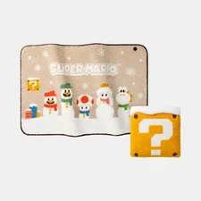 NINTENDO TOKYO Limited SUPER MARIO Winter Collection Cushion Blanket  Japan NEW