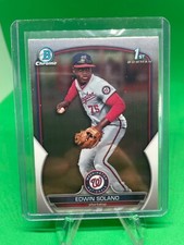 2023 Bowman Chrome Prospect #BCP-169 - Edwin Solano - Washington Nationals