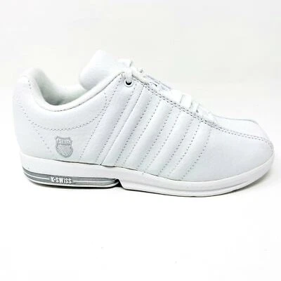 K-Swiss Renz White Light Grey Child Kids Casual Sneakers 51271106