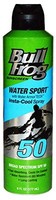 5 Pack Bullfrog Sunscreen Water Sport Insta Cool Spray Spf 50 6.0 Oz Each on sale 5 Pack Bullfrog Sunscreen Water Sport Insta Cool Spray Spf 50 6.0 Oz Each on sale