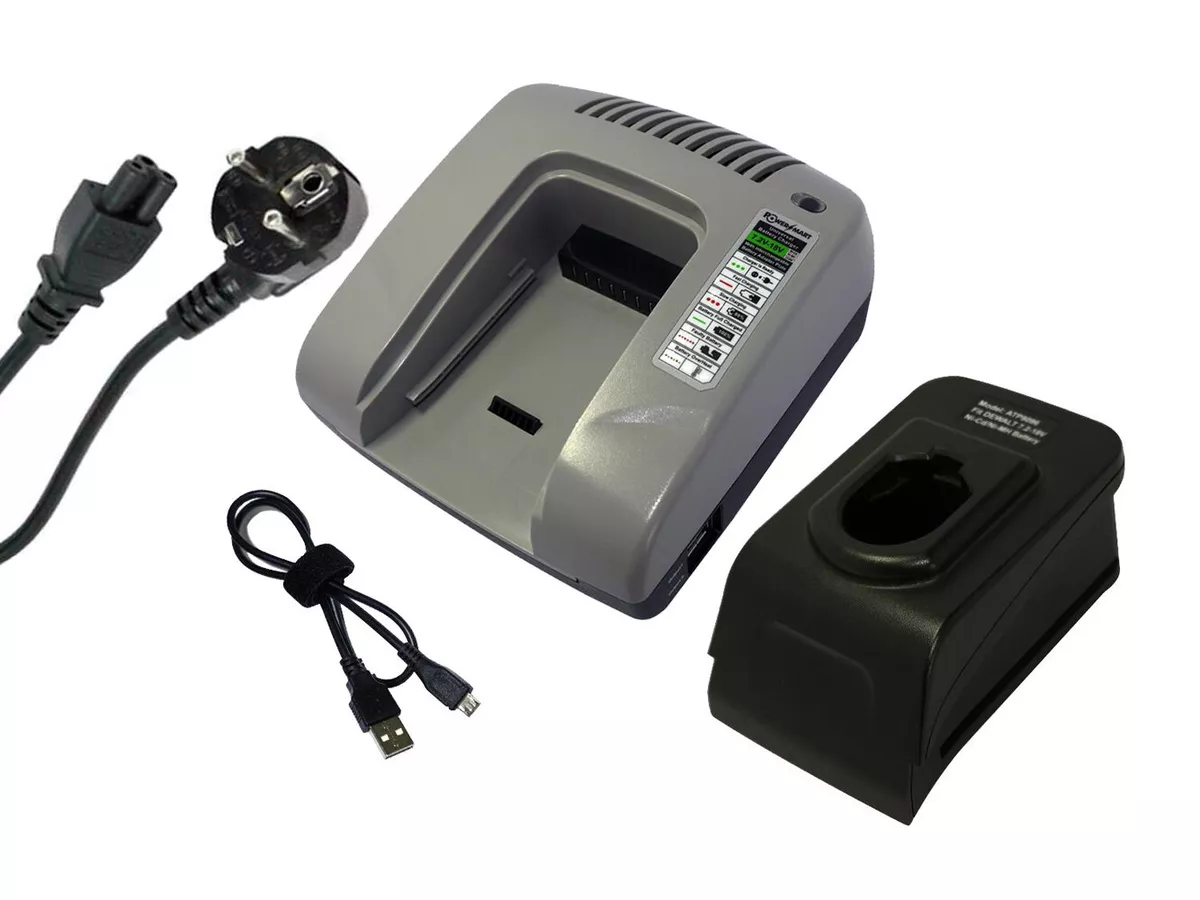 Gray Charger for Dewalt DC212KB,DC212KZ,DC212N,DW991K-2,DC9096,DE9031,DE9036