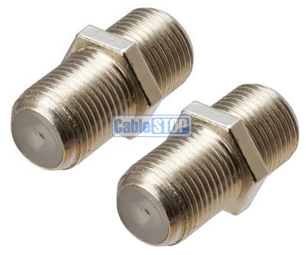 F Type Female Coupler for SKY SAT Joiner Screw Extend 2 Satellite Dish Cables
